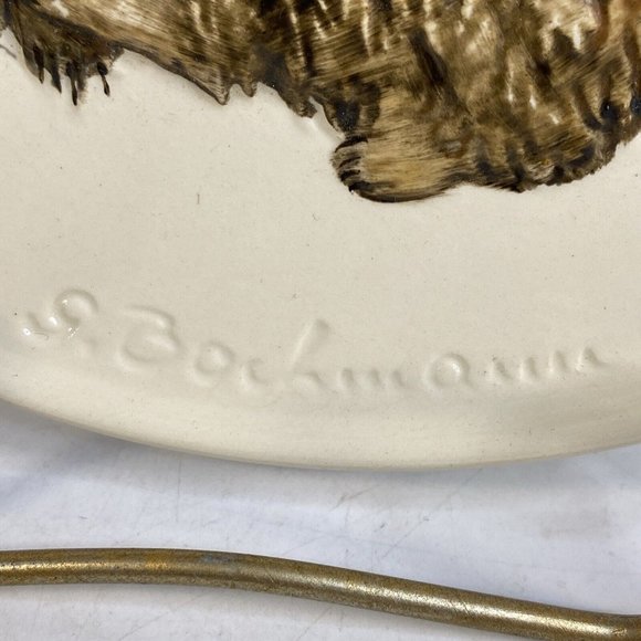 Goebel 1975 Mother Series Plate Signed Hand Painted Relief Bunny Rabbit Hummel - Picture 13 of 16